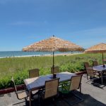 Picnic Tables At Beach Entrance