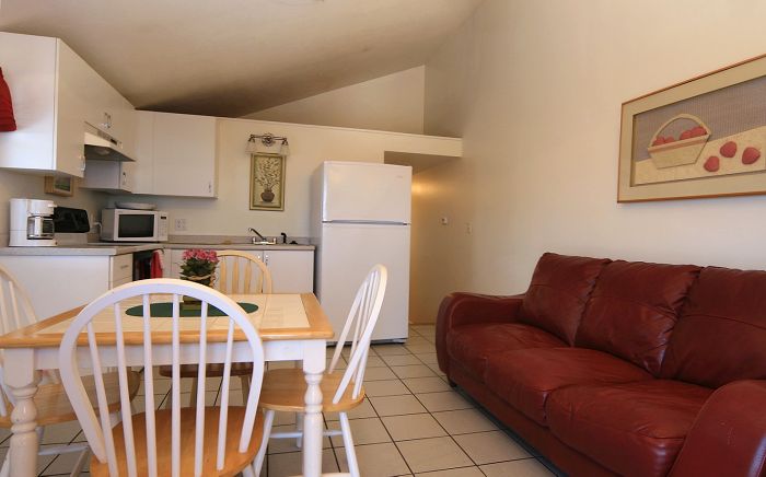 Poolside Apartment Kitchen